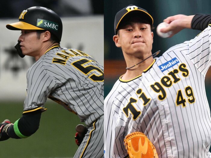 岡田阪神“常勝軍団”へのヒントは中野拓夢と大竹耕太郎にアリ? 「ポジションに聖域なし」「『飼い殺し』はトレード転換」…納得の方針を貫けるか<Number Web> photograph by (左)Naoya Sanuki/(右)JIJI PRESS