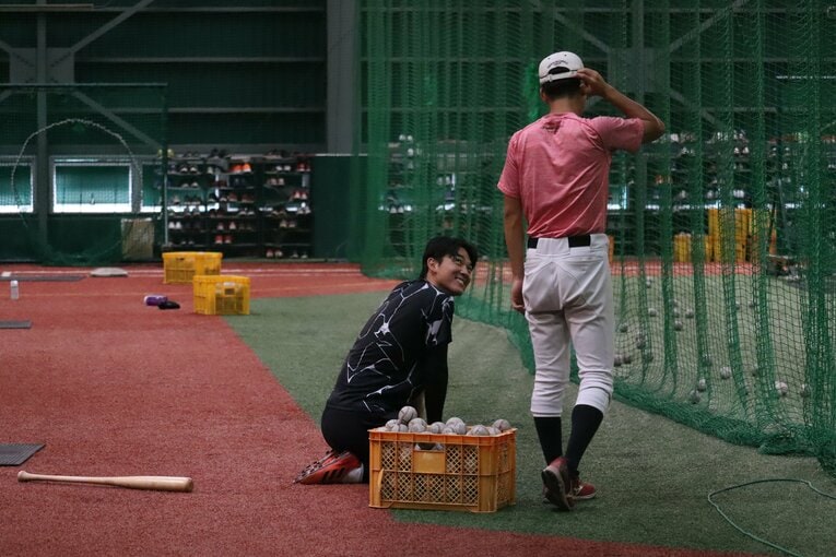 山田健太（立教大4年）の練習風景　©Genki Taguchi