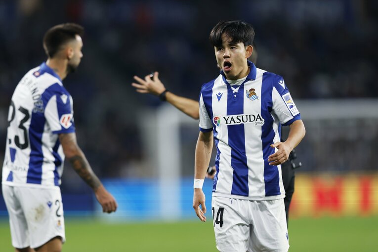 苛立ったペローの手が久保の顔に入る場面もあった　©Daisuke Nakashima