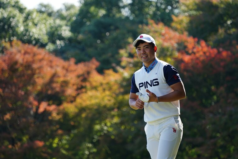 アマチュアとして10月の日本オープンを制した蝉川泰果。11月の「マイナビABCチャンピオンシップ」でプロデビューを飾った　©︎Yoichi Katsurawa