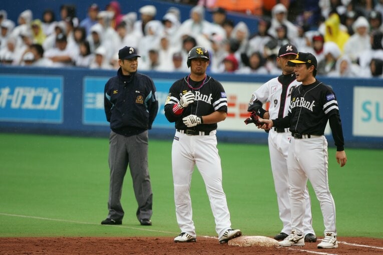 ソフトバンクで三冠王にも輝いた松中ⒸKoji Asakura