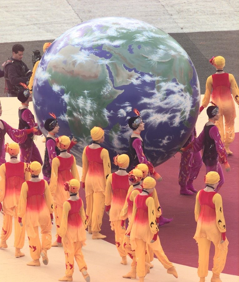 98年長野五輪の開会式、バレエダンサー　©Getty Images