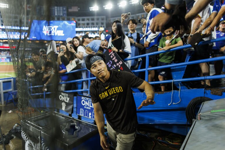 韓国人野手として歴史に残る活躍を見せるキム・ハソン　©Getty Images