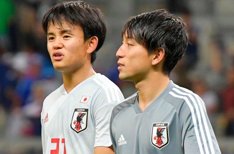 2019年コパ・アメリカで見た久保と三好には好印象を持ったようだ　©AFP/AFLO