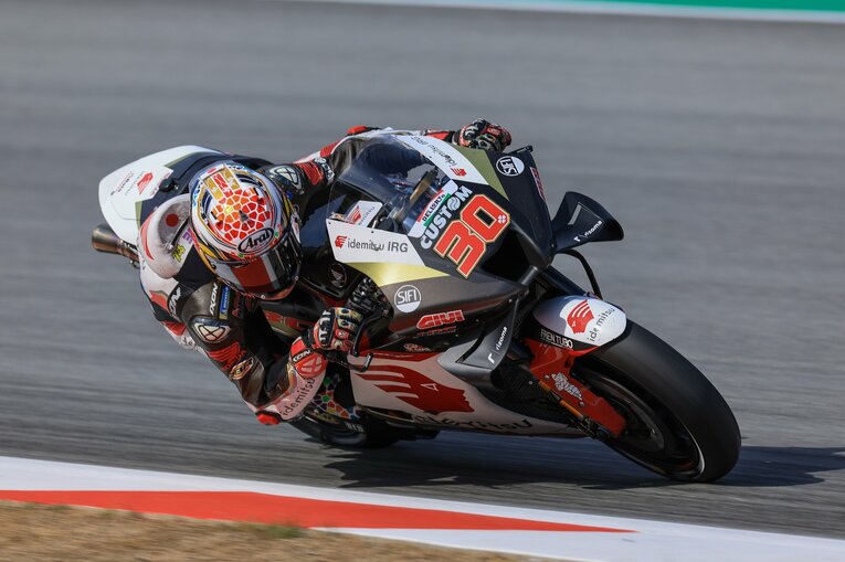 スペインGPの中上貴晶　photograph by Satoshi Endo