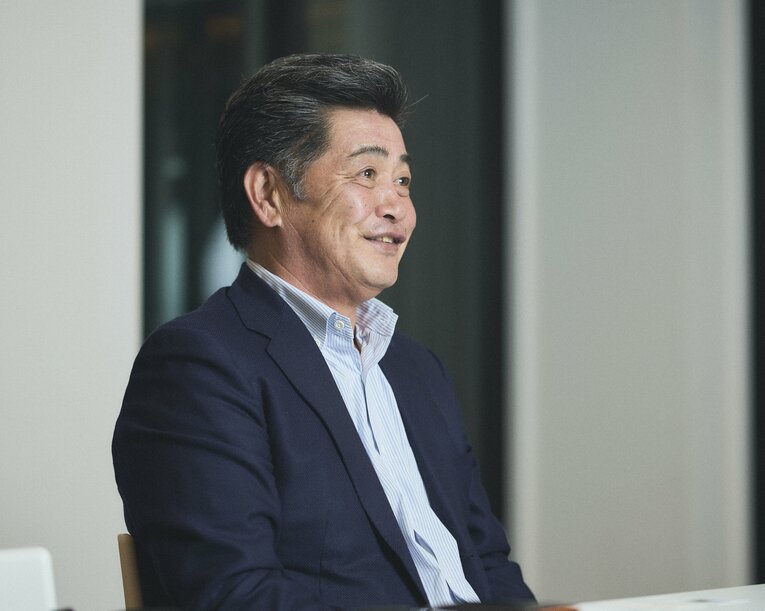 ロングインタビューに応じた工藤公康　©Yuki Suenaga