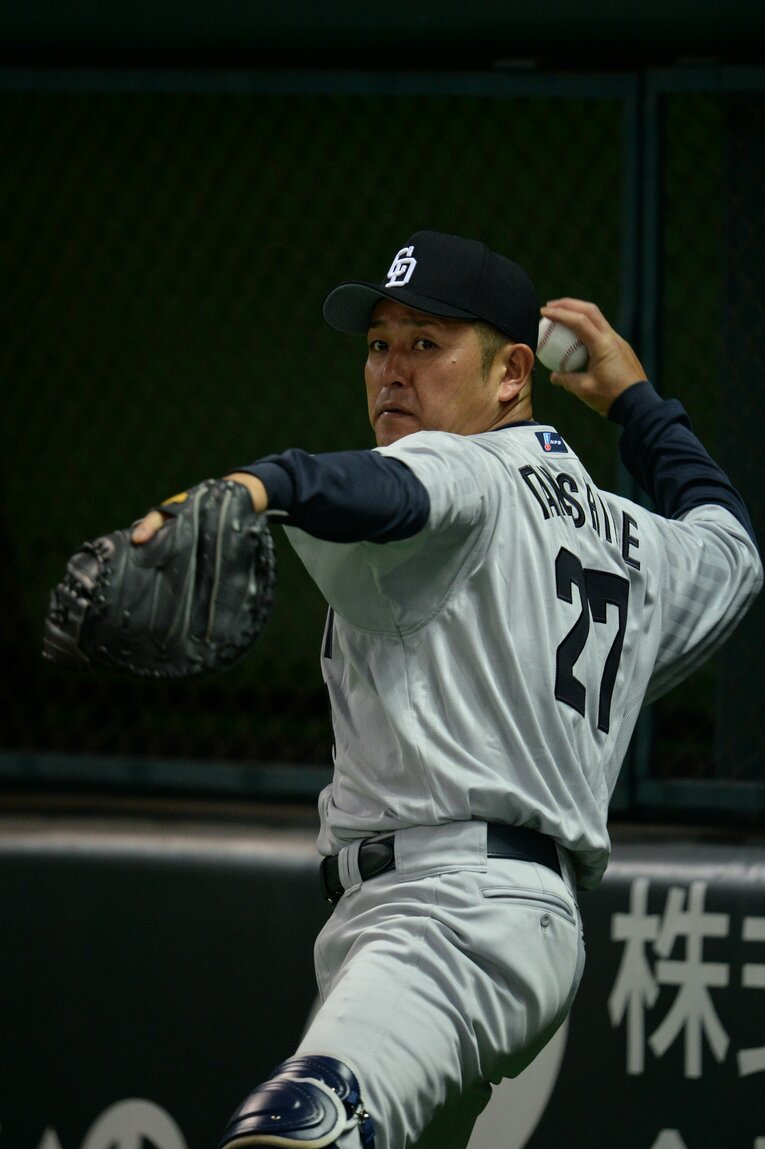 中日では選手兼監督も努めた　©Sports Graphic Number