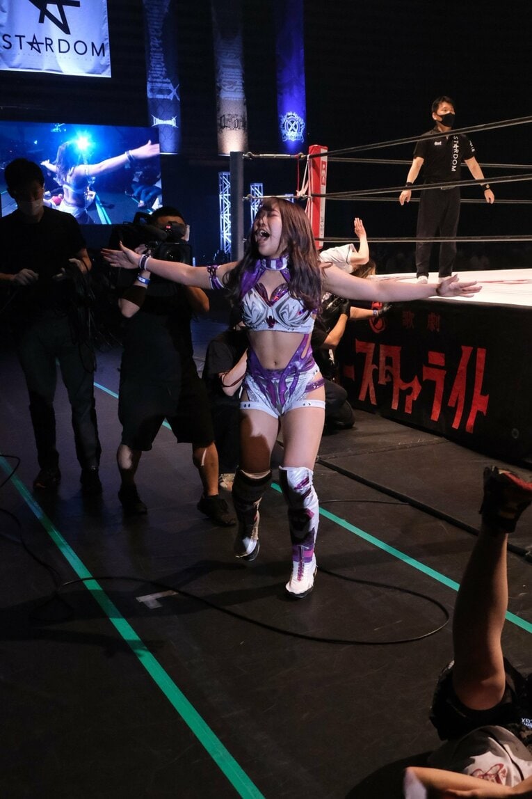 王者・AZMが「天才」と断言し溺愛する駿河メイ、その真の凄さとは？ ハイスピード王座戦で敗北もスターダムファンが熱狂した理由(23)