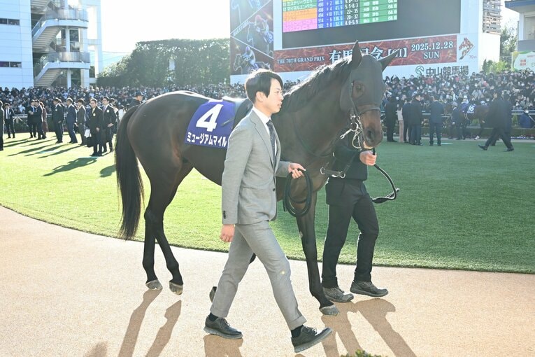 パドックから絶好の気配だったミュージアムマイル　©Keiji Ishikawa