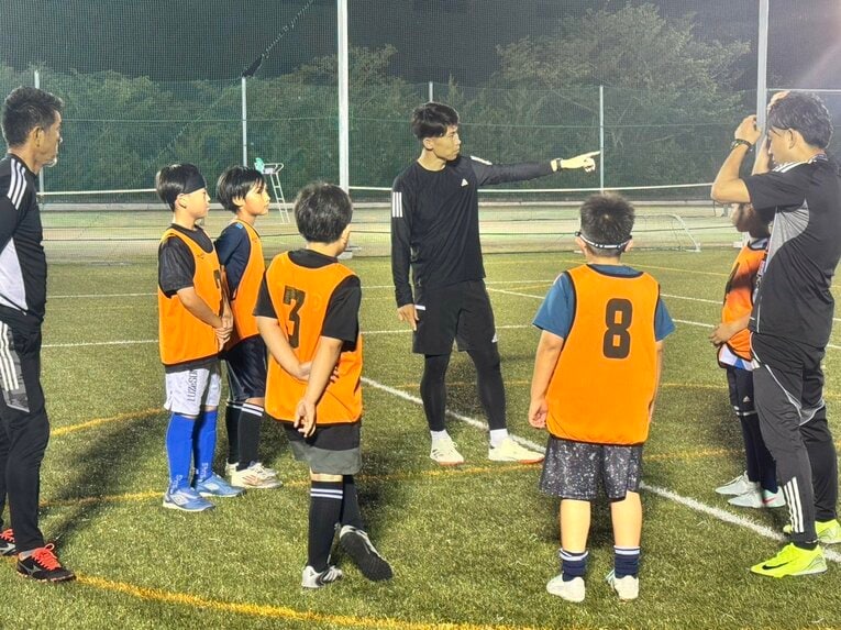 「ジョガスポ」無料サッカースクールの様子（筆者撮影）