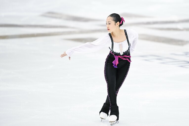 2023年全日本選手権、島田麻央の演技　©︎Asami Enomoto