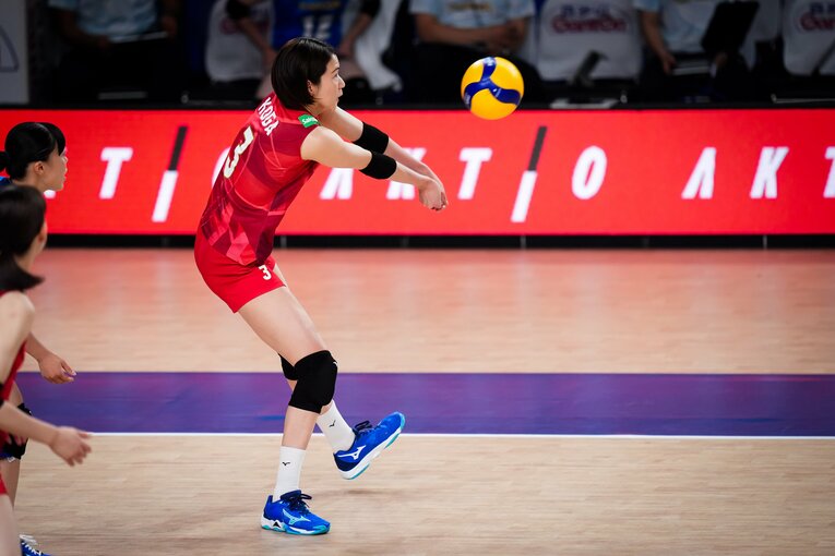 古賀紗理那（VNL韓国戦）©︎Volleyball World