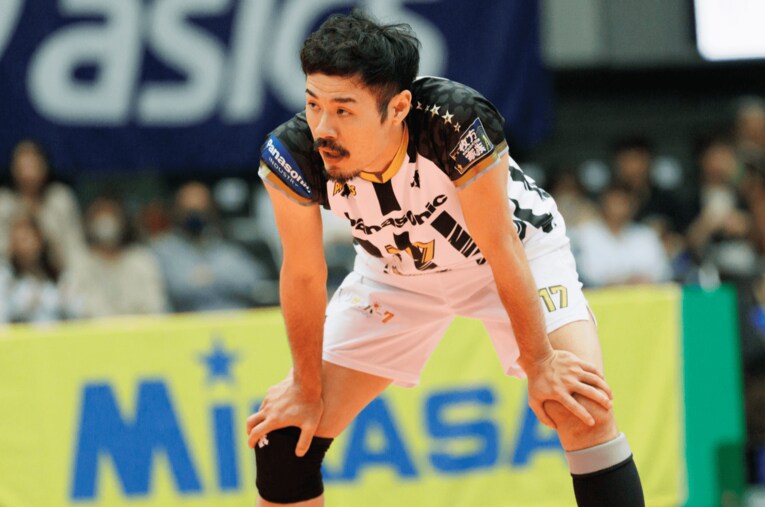 今季限りで現役を引退したリベロ永野健（38歳）。パナソニックパンサーズのタイトル獲得に数多く貢献し、日本代表でも活躍した ／ photograph by Panasonic PANTHERS