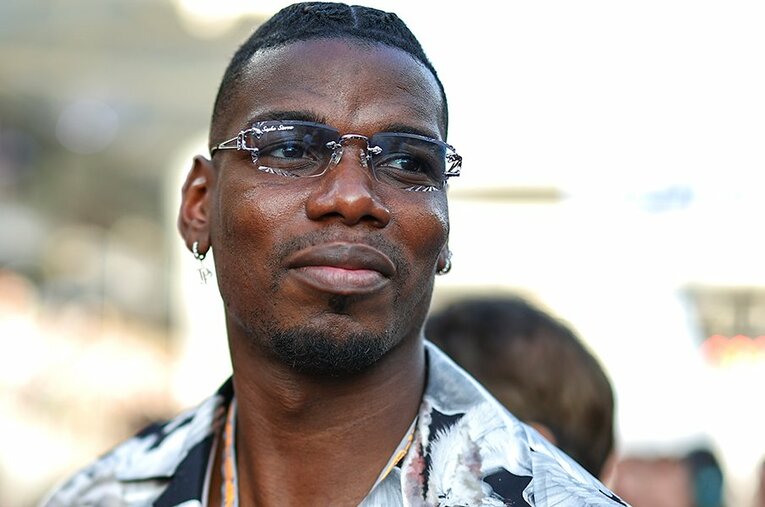 2023年11月、アブダビでのF1グランプリに姿を現したポール・ポグバ。彼のトップフォームはもう目にすることができないのか　©Qian Jun/MB Media/Getty Images