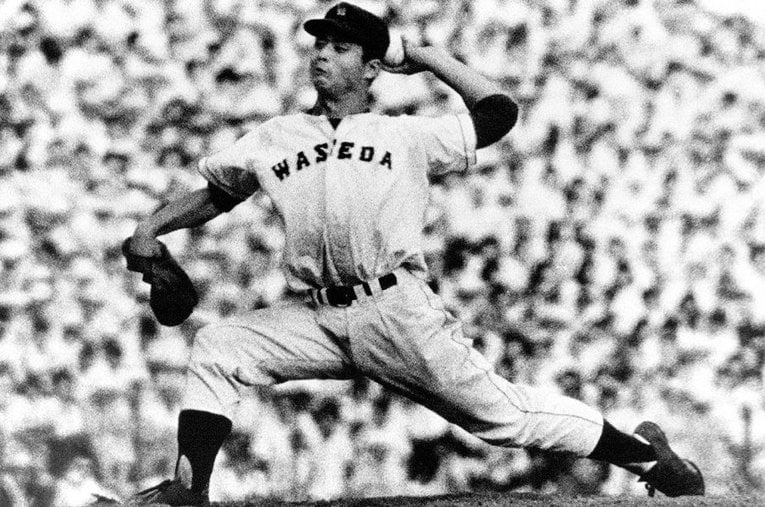 王貞治／早稲田実業 ／ photograph by Kyodo News