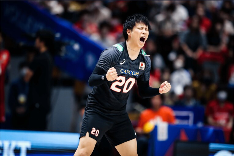 2023年ネーションズリーグ イラン戦　©︎FIVB