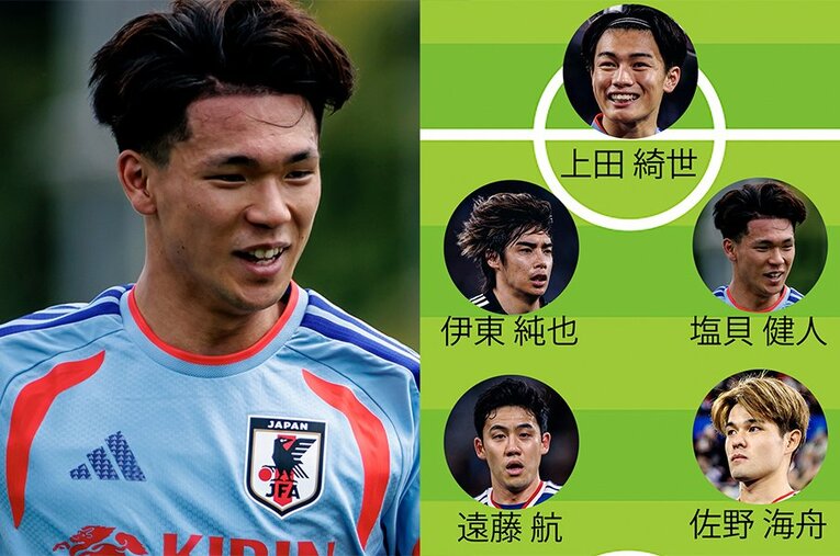 滑り込む形でW杯日本代表に選出された21歳の塩貝健人。そのパーソナリティーは魅力的だ ／ photograph by Kiichi Matsumoto