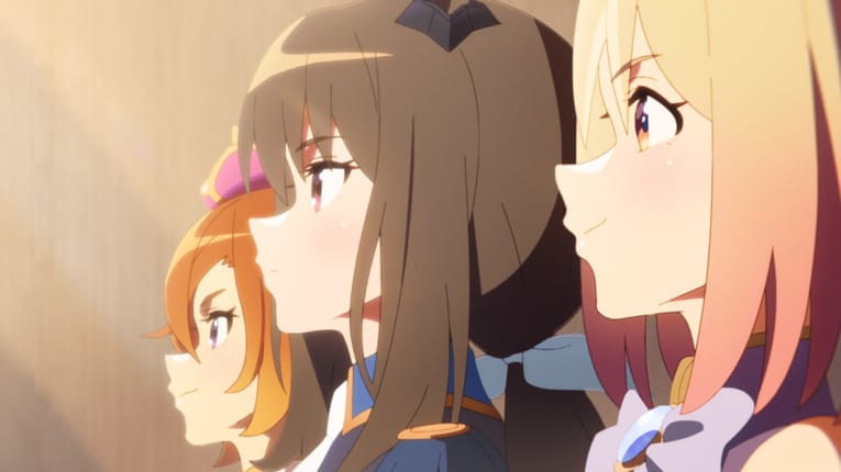 地下バ道で三強が横に並ぶ　©Cygames, Inc.