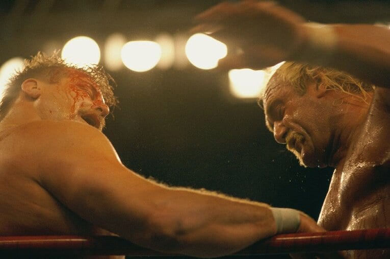 スタン・ハンセン（左）、ハルク・ホーガン（1990年） ／ photograph by Naoya Sanuki