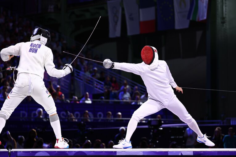 男子エペ団体決勝、日本vs.ハンガリー　©Ryosuke Menju/JMPA