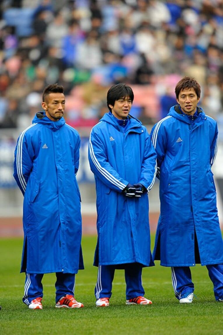 左から中田英寿、名波浩、福西崇史 (C)Toshiya Kondo