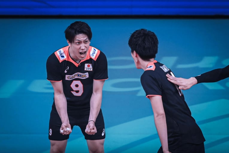 ネーションズリーグ・フランス戦　©︎FIVB