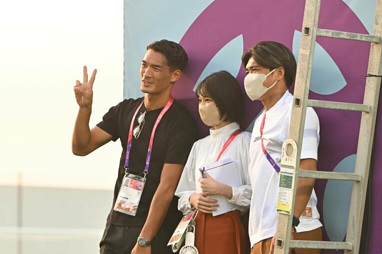 槙野、大久保ら元代表選手も現地入りした　©Takuya Kaneko/JMPA