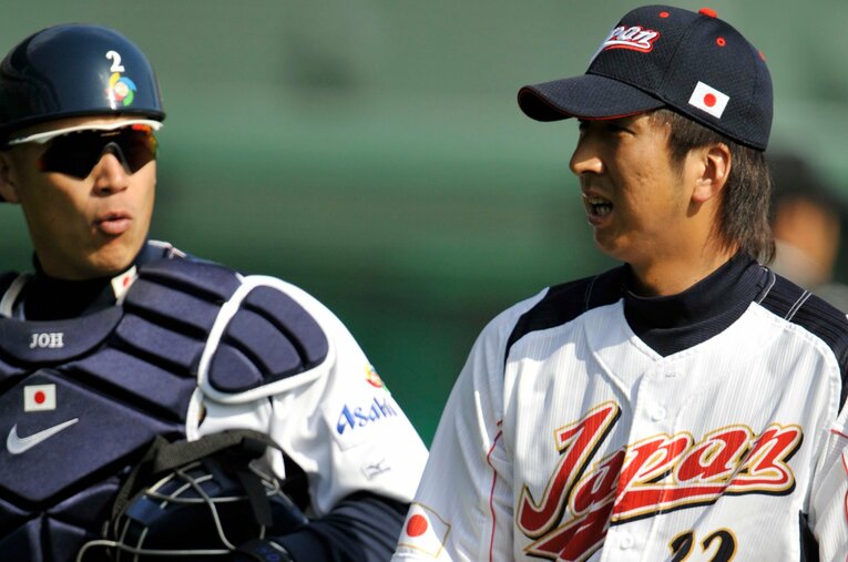 城島健司、藤川球児（2009年）©︎Takuya Sugiyama