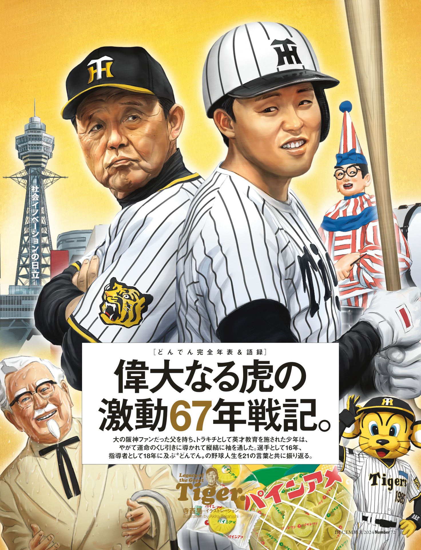 どんでん完全年表＆語録「偉大なる虎の激動67年戦記」