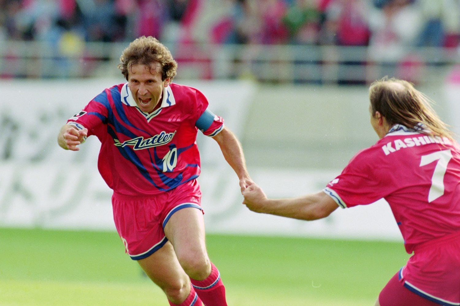 この試合でハットトリックを決めた鹿島のジーコ　©GettyImages