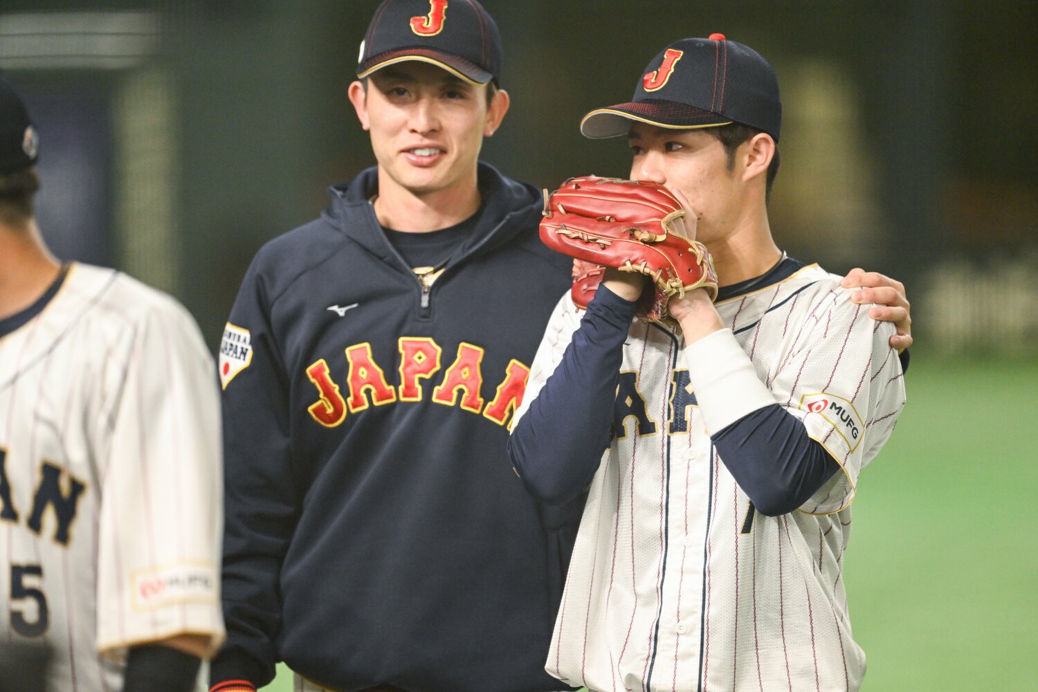 5試合に出場もチェコ戦での1打席のみにとどまった周東　©Nanae Suzuki