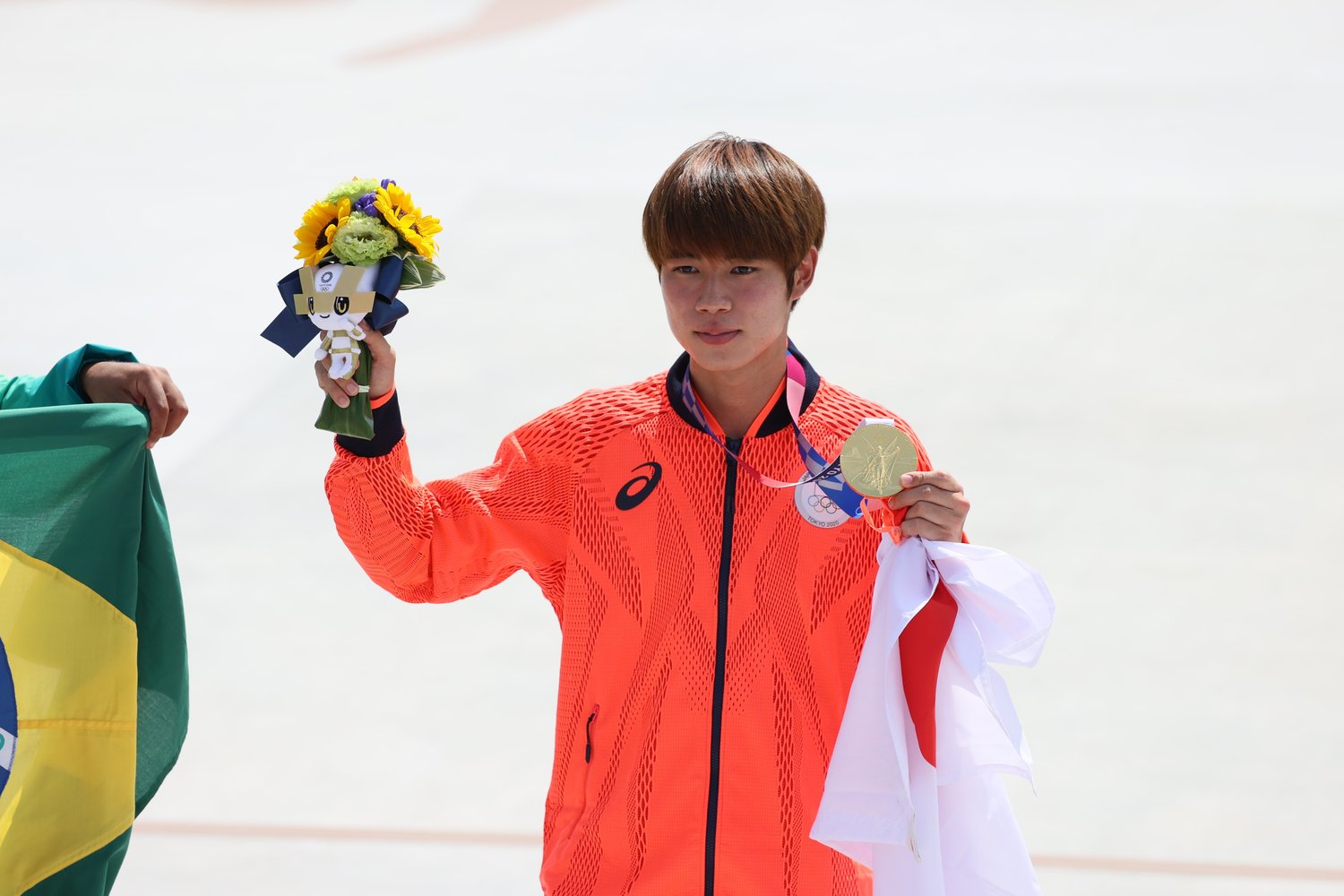 金メダルを獲得した堀米　©JMPA