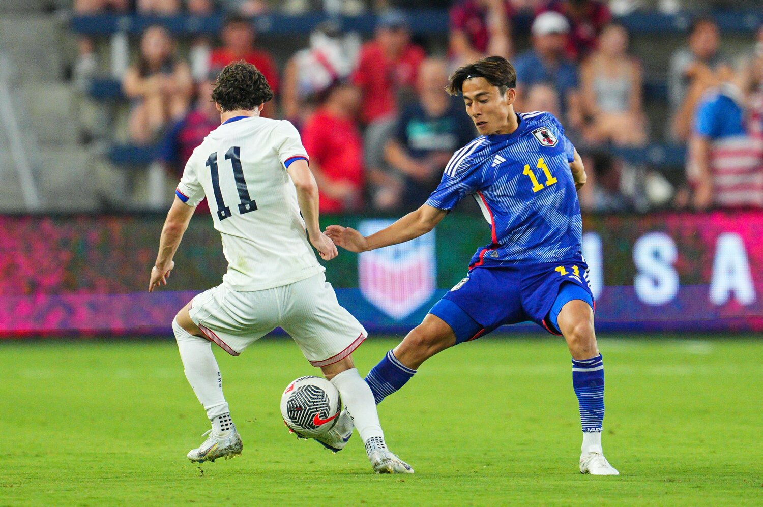 終盤のみのプレータイムに終わった佐野航大。滑り込みでパリ行きを狙う　©︎USA TODAY Sports/Reuters/AFLO