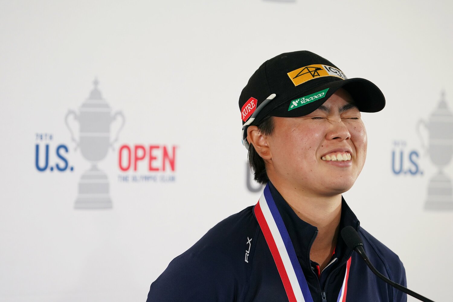昨年の全米女子オープン後の優勝会見での様子　©︎Shizuka Minami