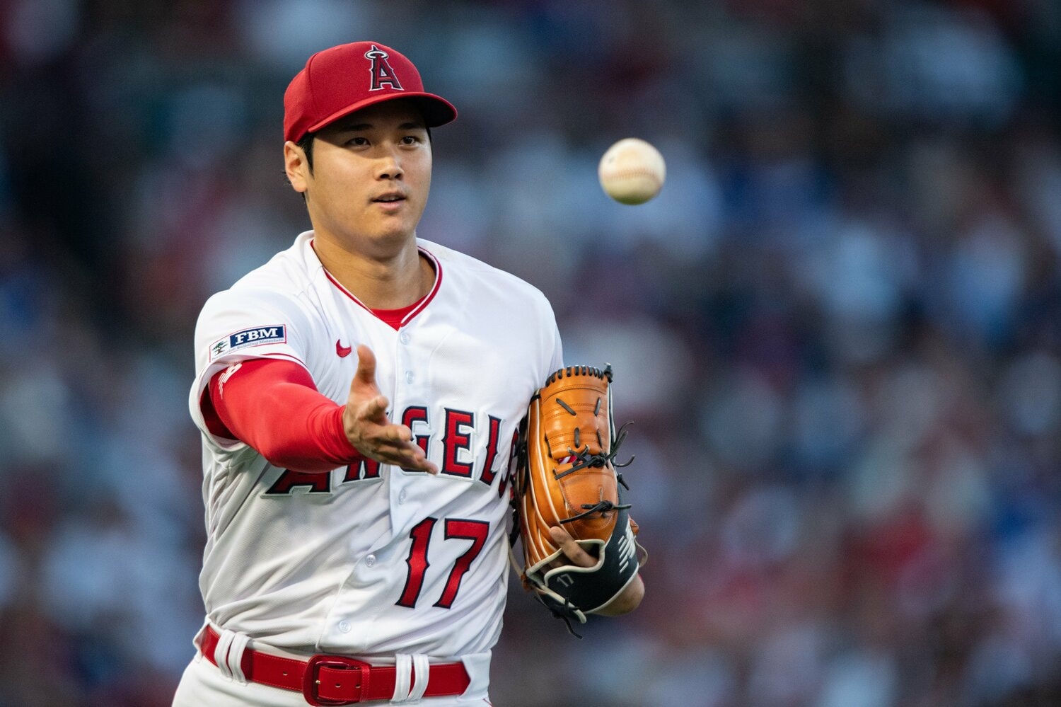 ドジャースとの大型契約が決まった大谷翔平。写真は今季6月ドジャース戦の登板時 ©Nanae Suzuki