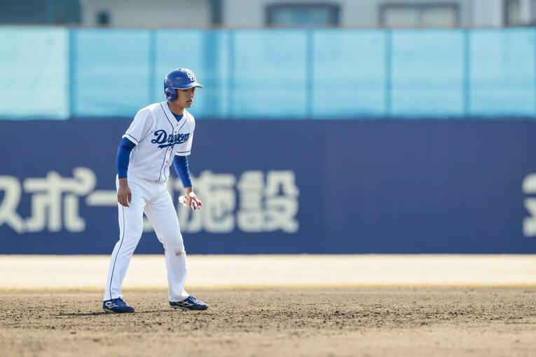 2019年3月、1年目の根尾　©Kiichi Matsumoto