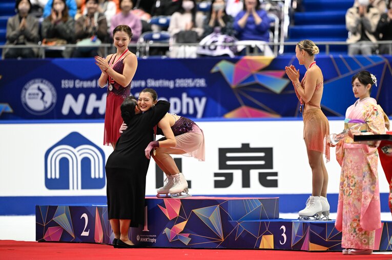 NHK杯で圧巻の演技を見せ、優勝を果たした坂本花織　©Asami Enomoto