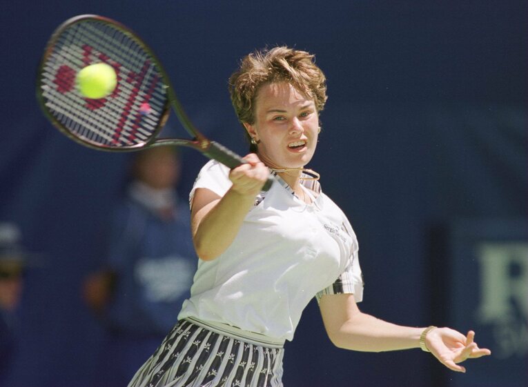 97年全豪オープンを「16歳3カ月」という若さで制し、四大大会初制覇最年少記録を打ち立てた　©Getty Images
