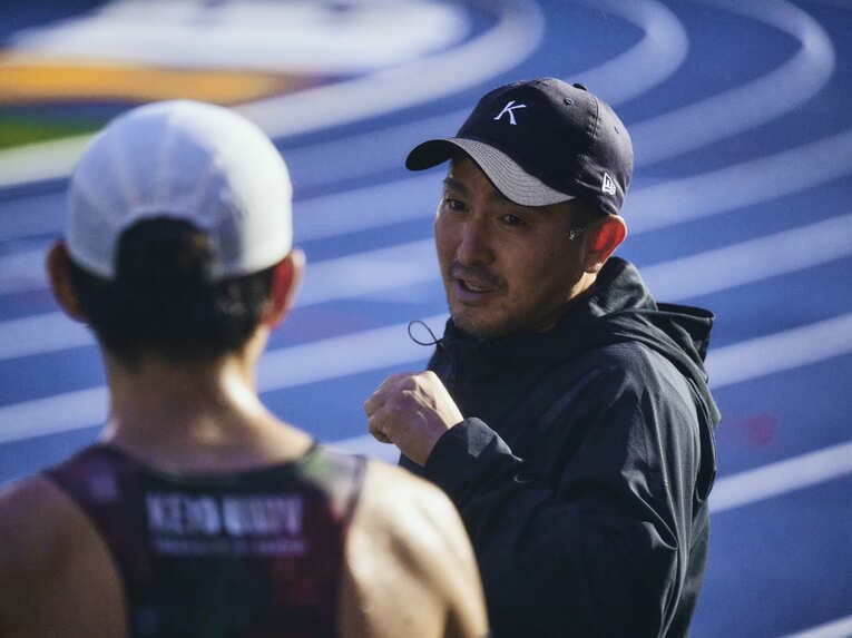 慶應大競走部の練習風景　©Yuki Suenaga