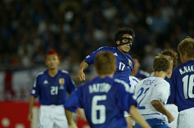 2002年の宮本恒靖　©Sports Graphic Number