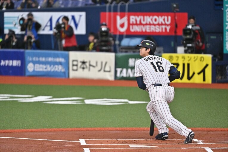 大谷は試合ではノーヒットだった　©Hideki Sugiyama