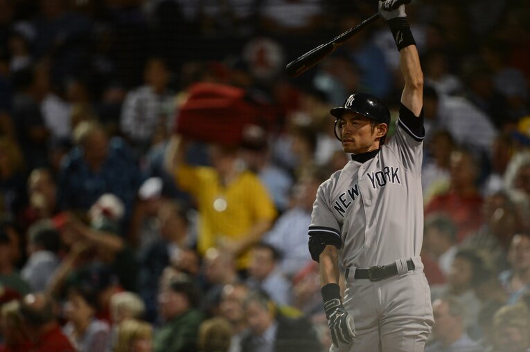 ヤンキース時代のイチロー　©BUNGEISHUNJU