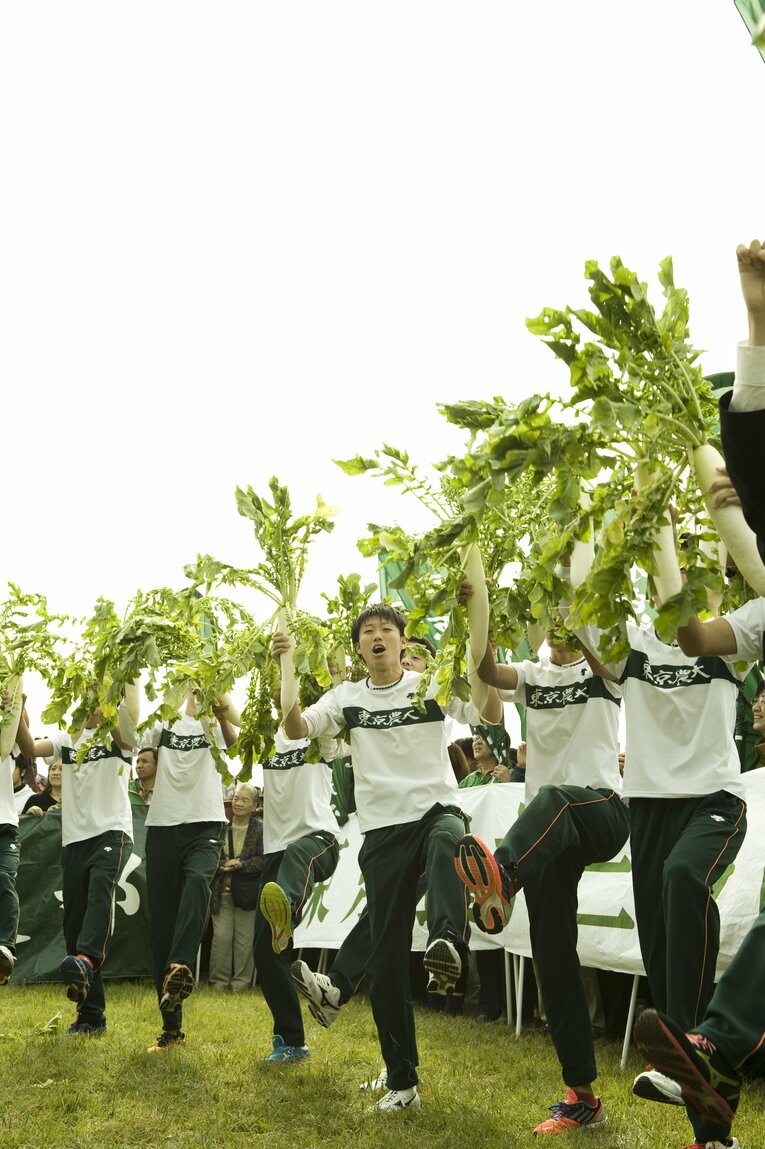 箱根駅伝の風物詩となっていた東農大の「大根踊り」　©Miki Fukano