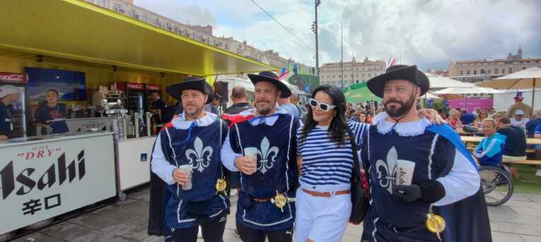 三銃士に扮した三兄弟。会場内で大人気だった　©Hiroaki Sawada