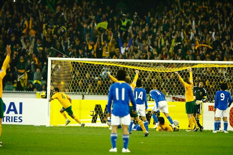 ティム・ケーヒルはこの試合でも2ゴールを記録　©Tamon Matsuzono