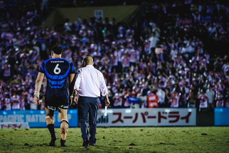 難敵フィジーを相手に劇的な逆転勝利を収めたフィジー戦　©Kiichi Matsumoto