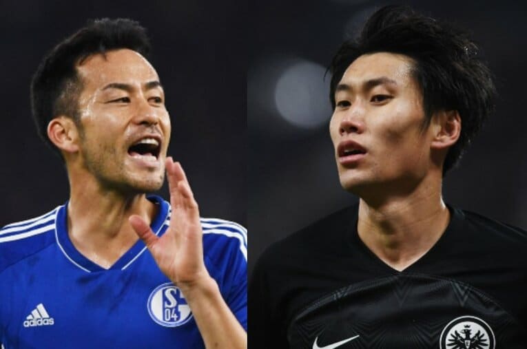 ブンデスリーガを20年以上取材するドイツ人記者が日本戦をプレビュー。鎌田大地（右）への警戒心が高い一方で、リーグで苦しむ吉田麻也（左）は厳しい評価に ／ photograph by Itaru Chiba