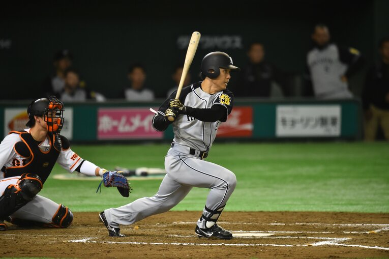 阪神時代の高山俊　©BUNGEISHUNJU