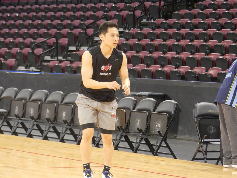 Gリーグではシーズン通して31試合、合計980分間出場した（今年3月撮影）　©︎Yoko Miyaji