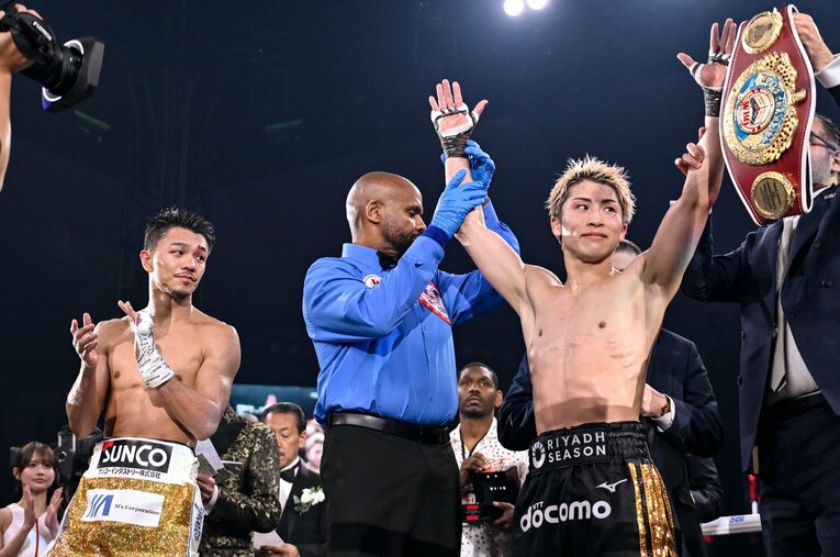 同階級で世界を見据える現役選手からすると、井上尚弥と中谷潤人の世紀の一戦はただ「すごい試合」というだけではない意味を持つという ／ photograph by Hiroaki Finito Yamaguchi